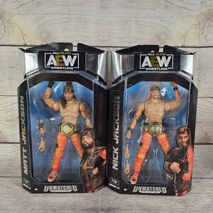 AEW Matt Jackson & Nick Jackson Series 10 Unmatched Collection Figure Lot New